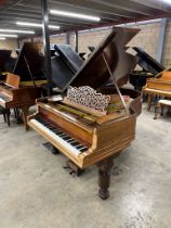 Steinway (c1882) A 6ft 'old style' Model A grand piano in a rosewood case on turned elephant legs.