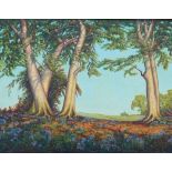 W H Tant, 'Beeches and Breezes', oil on board, signed and dated 1953 lower right, 34.5cm x 44.5cm,