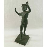 'The Dancing Faun', copy of the original in Pompeii, bronze, 32cm highCONDITION REPORTS & PAYMENT