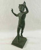 'The Dancing Faun', copy of the original in Pompeii, bronze, 32cm highCONDITION REPORTS & PAYMENT