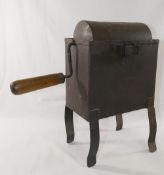 A 19th century French iron chestnut rotisserie, 35cm highCONDITION REPORTS & PAYMENT