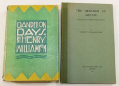 Henry Williamson, 'Dandelion Days', published by E P Dutton and Co. 1930, first edition, hardback