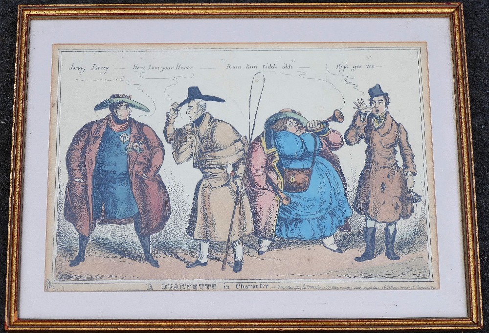 A collection of 13 19th century caricatures: Robert Cruikshank x 4 including 'The Guard as looks - Image 5 of 6