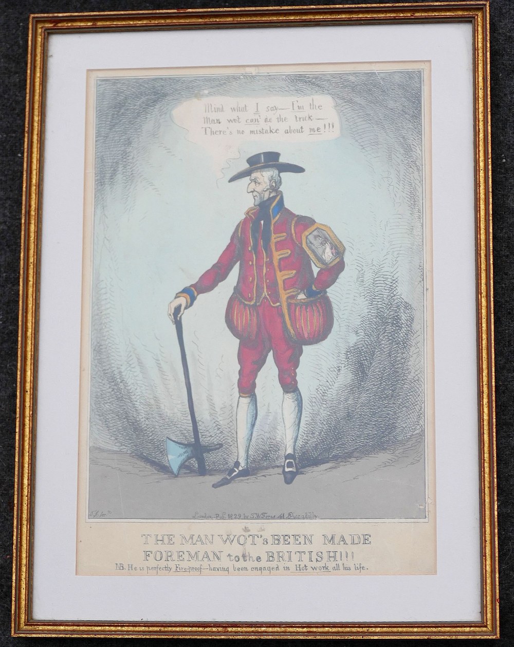 A collection of 13 19th century caricatures: Robert Cruikshank x 4 including 'The Guard as looks - Image 6 of 6