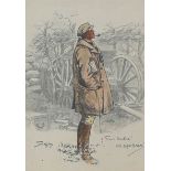 Charles "Snaffles" Johnson Payne (1884-1967), 'The Gunner', print, 28.5cm x 20.5cm,