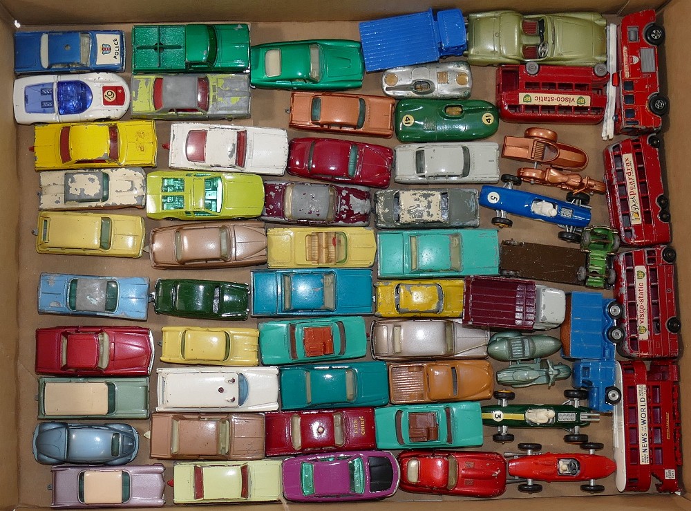 A collection of 120+ assorted mainly Matchbox vehicles, including Esso fuel pumps, a garage and - Image 2 of 3