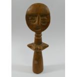 An Ashanti carved wooden female fertility figure, 16.5cm highCONDITION REPORTS & PAYMENT