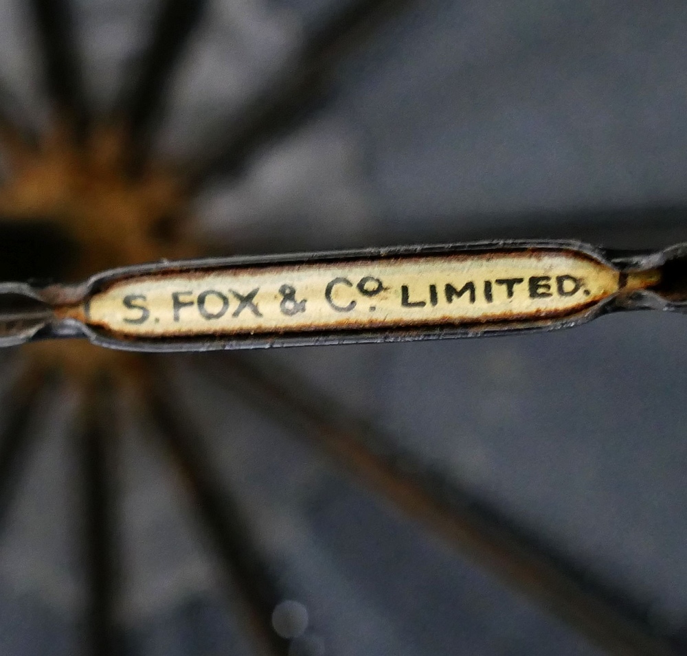 An Anglo-Indian silver handled black S Fox and Co. Paragon umbrella, the handle 15.5cm long embossed - Image 3 of 3