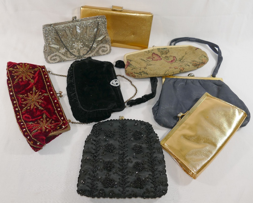 A collection of 17 ladies purses, evening and clutch bags including vintage, beaded and paste set - Image 2 of 2