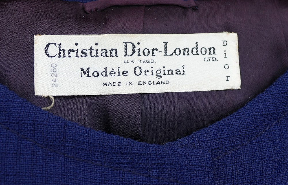 A vintage Christian Dior navy blue suitCONDITION REPORTS & PAYMENT DETAILSIMPORTANT * Descriptions - Image 2 of 6