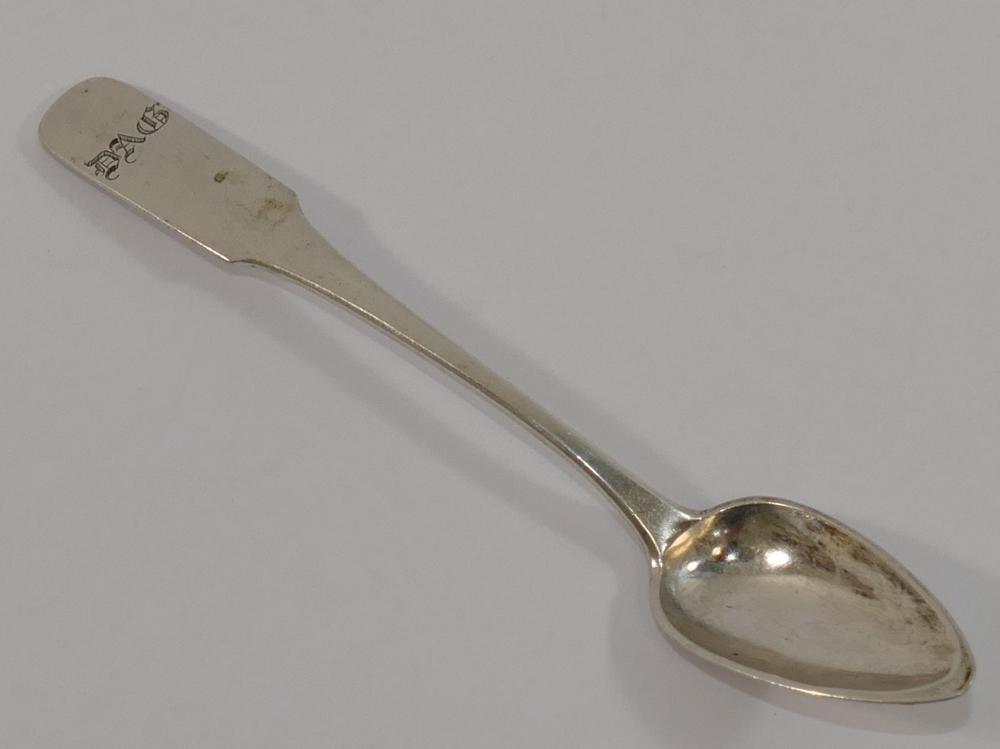 A 19th century Austro-Hungarian silver teaspoon, and three other 19th century Austro-Hungarian - Image 3 of 4