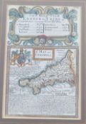 Emmanuel Bowen and John Owen, five 18th century hand coloured maps from 'Britannia Depicta or Ogilby