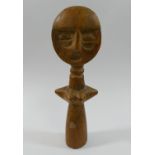 An Ashanti carved wooden female fertility figure, 16.5cm highCONDITION REPORTS & PAYMENT