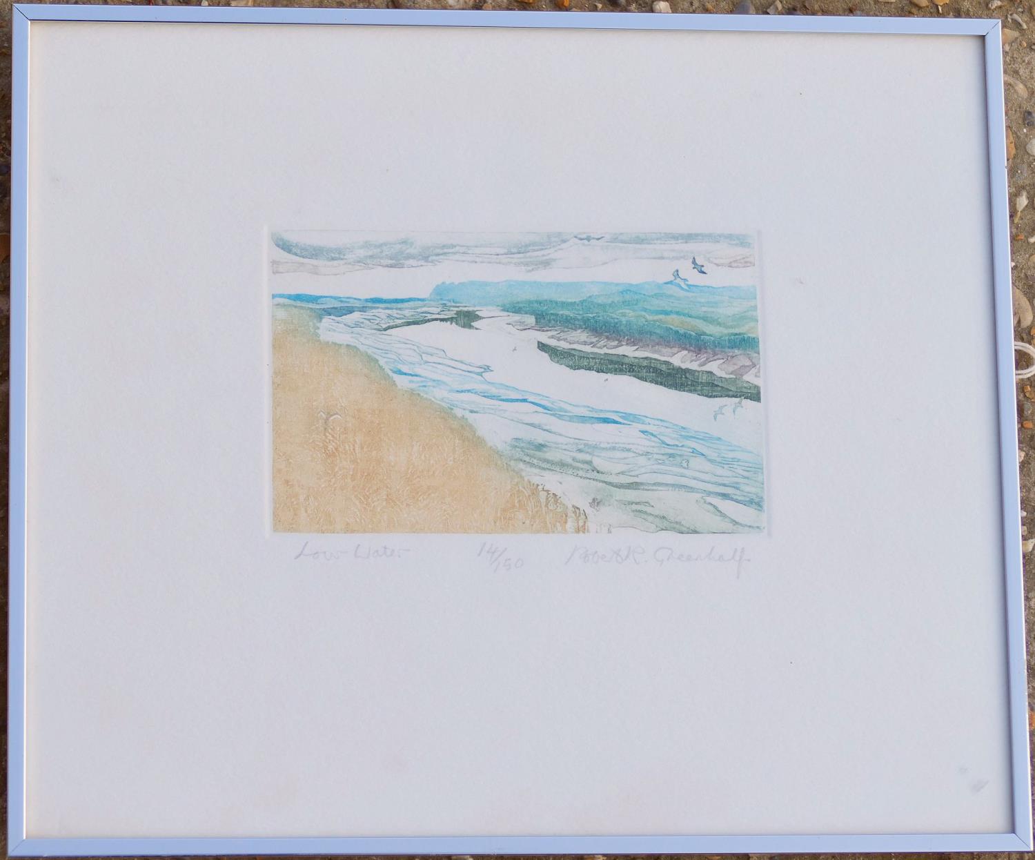Robert R Greenhalf (b.1950), 'Low Water', limited edition print, titled, signed and numbered 14/ - Image 2 of 4