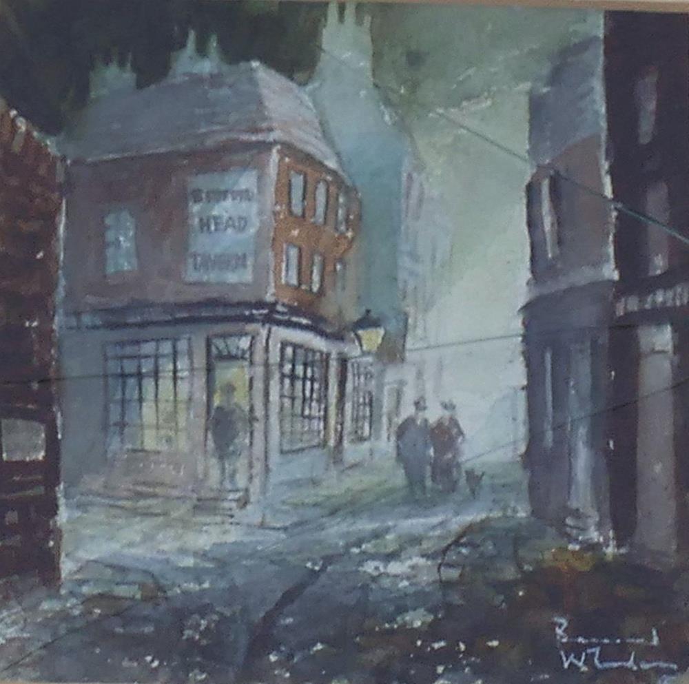 Bernard Wheadon (20th/21st century British), 'The Old Bedford Head Tavern', watercolour, signed - Image 5 of 5