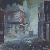 Bernard Wheadon (20th/21st century British), 'The Old Bedford Head Tavern', watercolour, signed