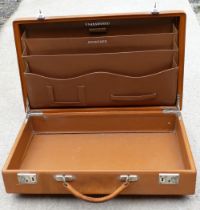 A vintage pigskin leather attache case, 41cm x 25cm x 9.5cm CONDITION REPORTS & PAYMENT DETAILS