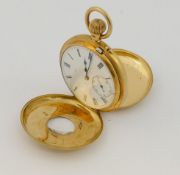 An 18 carat gold cased half hunter pocket watch, London 1899 by the Army and Navy Co-Operative