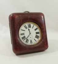 An early 20th century 'Goliath' pocket watch with eight day movement and white enamel dial with