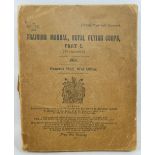 A 1914 Royal Flying Corps Training Manual Part I (Provisional), War Office, printed by Harrison