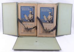 A collection of vintage Ordnance Survey folding maps comprised of  a cased set of 10 maps of