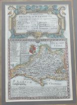 Emmanuel Bowen and John Owen, five 18th century hand coloured maps from 'Britannia Depicta or Ogilby