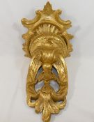 A Baroque style giltwood wall bracket, carved with acanthus leaves and 'C' scrolls, 34.5cm high