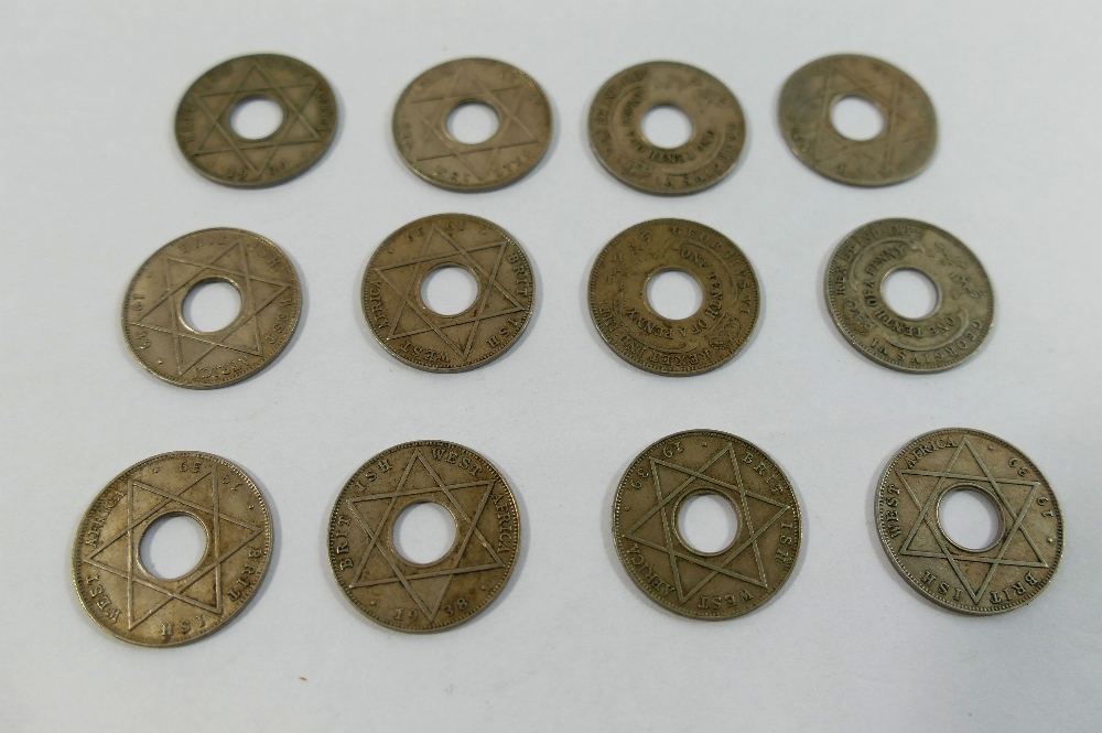 A collection of British and Colonial coins and tokens comprised of 11 George VI 1938 and 1939 West - Image 4 of 6