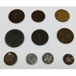 A collection of British and Colonial coins and tokens comprised of 11 George VI 1938 and 1939 West