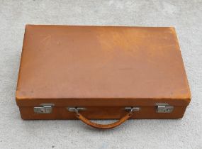 A vintage pigskin leather attache case, 41cm x 25cm x 9.5cm CONDITION REPORTS & PAYMENT DETAILS