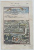 Allain Manesson Mallet, a hand coloured map (pg 161 figure LXX) and engraving (pg 127 Figure