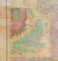 'Bacon's map of South East & Central England....Showing boroughs in separate colours, railways,