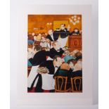 Beryl Cook (1926-2008) 'Chartiers', signed limited edition print 286/300, 81cm x 56cm, unframed.