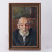 Robert Lenkiewicz (1941-2002), original early work, oil on board 'Project 11 - Old Age', not signed,