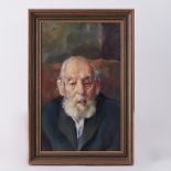 Robert Lenkiewicz (1941-2002), original early work, oil on board 'Project 11 - Old Age', not signed,