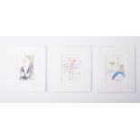 Tim Bulmer, a collection of three small signed prints 'Quick Ziz, The Biggest Swinger In Town,