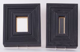 Two Robert Lenkiewicz artists black moulded frames, Provenance Lot 239 Lenkiewicz Studio Sale 2004
