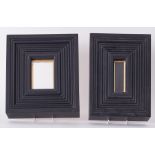 Two Robert Lenkiewicz artists black moulded frames, Provenance Lot 239 Lenkiewicz Studio Sale 2004