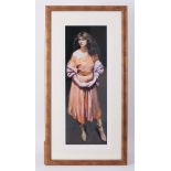 Robert Lenkiewicz (1941-2002) 'Karen Standing' limited edition print 328/500, with embossed