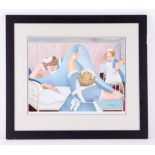 Beryl Cook (1926-2008) 'Angels' signed limited edition print FDH, 30cm x 40cm, framed and glazed.