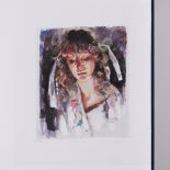 Robert Lenkiewicz (1941-2002) 'Study of Mary' signed limited edition P/P 15/35, 41cm x 35cm,
