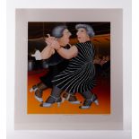 Beryl Cook (1926-2008) 'Dancing On The QEII', signed limited edition print 70/300, 76cm x 68cm,