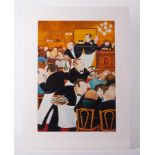 Beryl Cook (1926-2008) 'Chartiers', signed limited edition print 253/300, 81cm x 56cm, unframed.