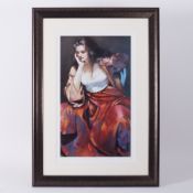 Robert Lenkiewicz (1941-2002) 'Esther Silver Locket', limited edition print 251/500 with embossed