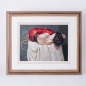 Robert Lenkiewicz (1941-2002) 'Esther Rear View' signed limited edition print 135/250, 40cm x