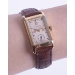 A gentleman's 18ct gold Patek Philippe Gondola wristwatch, movement 830062/611656, model number