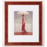 Mark Spain, 'The Parasol II' signed limited edition print 20/295, with certificate, 40cm x 31cm,