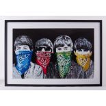Mr Brainwash (Thierry Guetta) 'The Beatles Bandidos' original lithograph poster, signed-printed