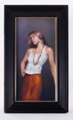 Robert Lenkiewicz (1941-2002) 'Elaine Armstrong Standing in the Studio' oil on canvas, signed