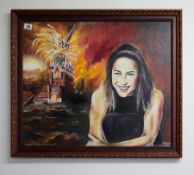 Diana Masynzova - 'From the bottom of my heart' oil on canvas 60cm x 50cm. A picture of